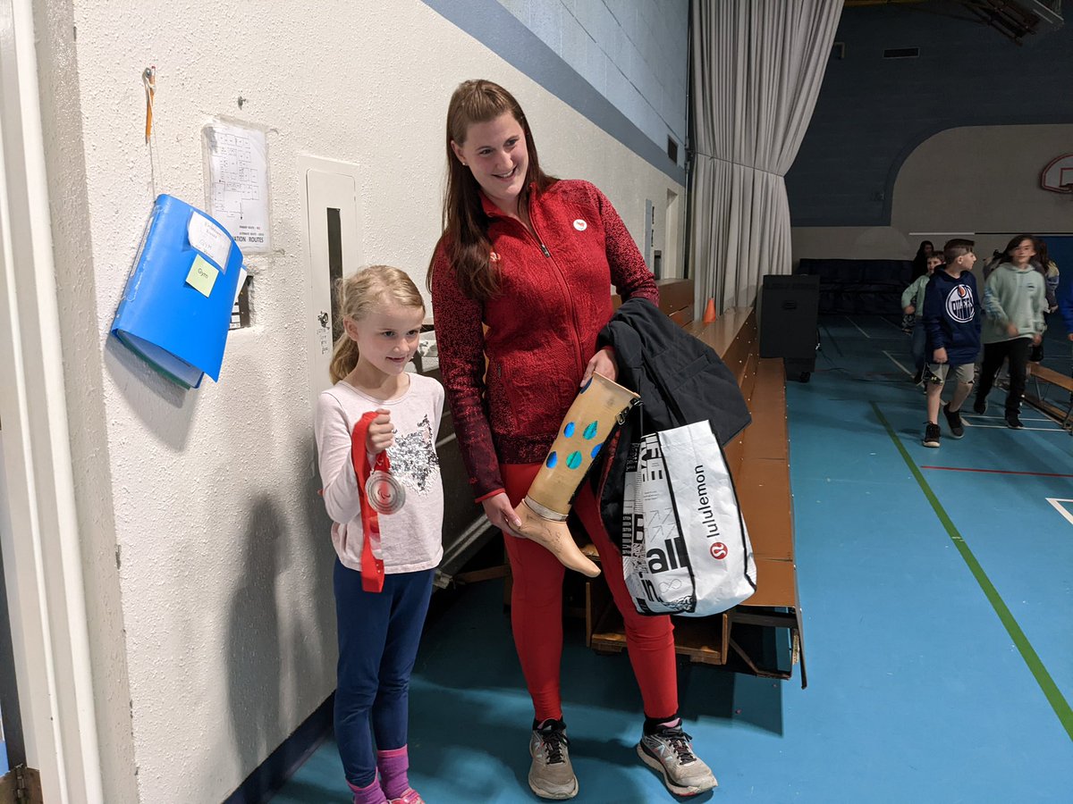 Thank-you Lisa DeJong for sharing your incredible story and your silver Paralympic medal with the staff and students at St. Luke! We are blessed to have you as part of our school community! #calledtomore <a href="/EICSCatholic/">Elk Island Catholic Schools</a> <a href="/Stlcs_EICS/">St. Luke Catholic</a>