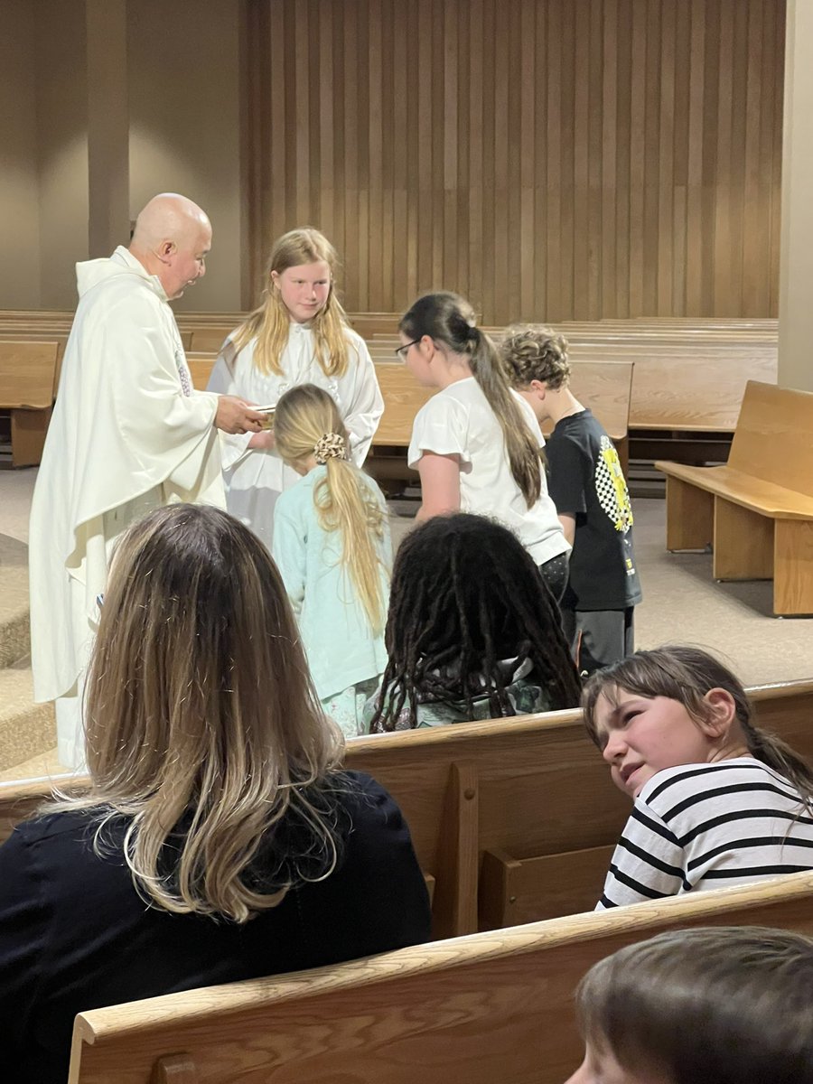 Our St.Luke school community celebrated our  year end mass today and gave a special blessing to our grade 8 students who will be moving on next year. It was a beautiful mass. Thank-you Father Mario for celebrating with us! <a href="/Stlcs_EICS/">St. Luke Catholic</a> <a href="/EICSCatholic/">Elk Island Catholic Schools</a>