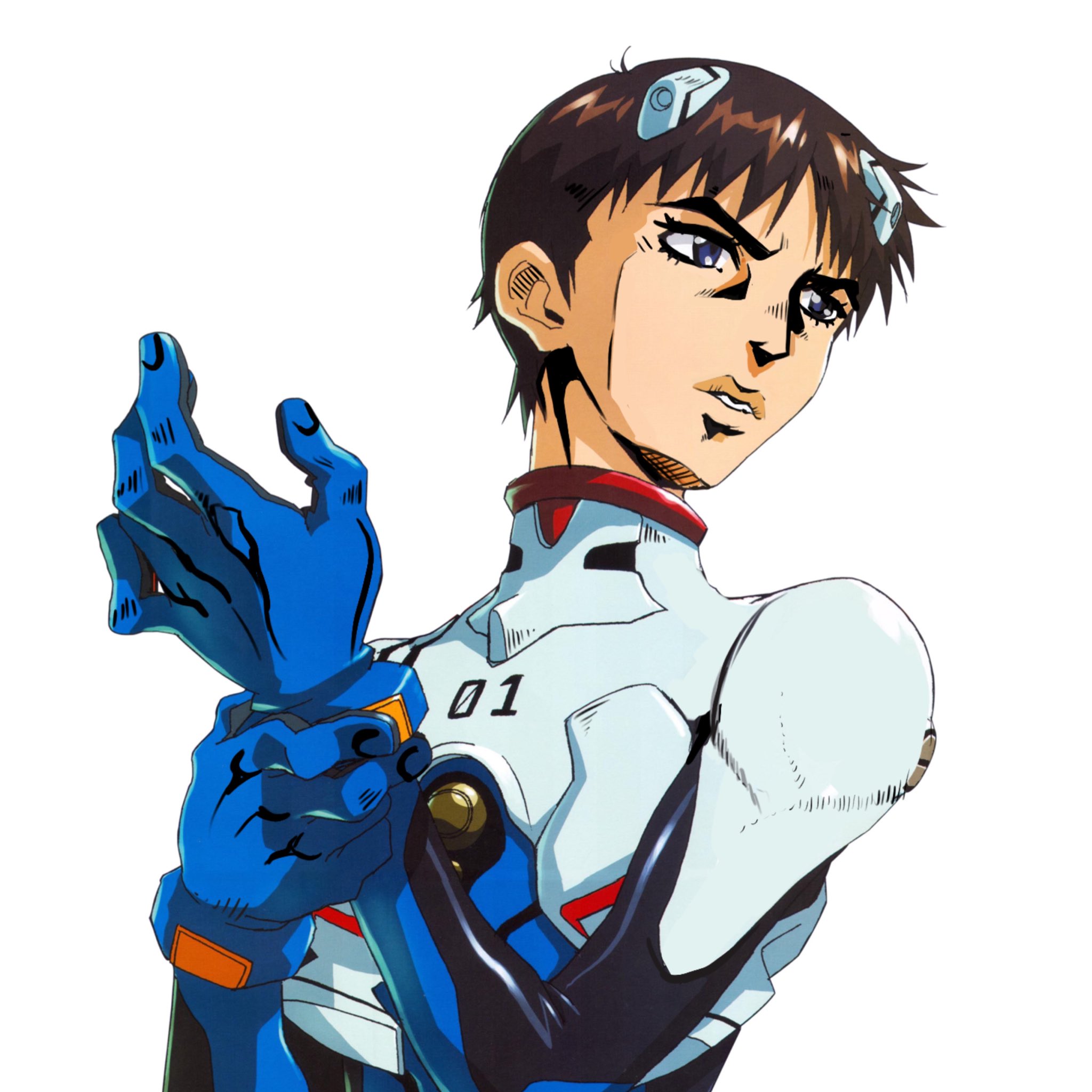 Shinji ikari doing a jojo pose