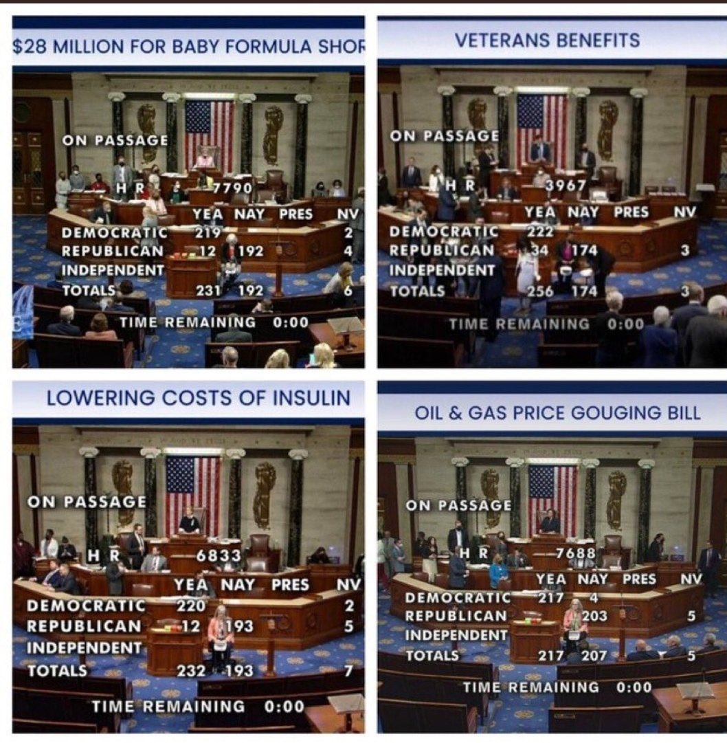 @LRPow79 @Natashaicwhatud Also, I would blame the @GOP for deliberately voting against everything and anything that helps Americans! SEE VOTES BELOW, in addition to one you posted!