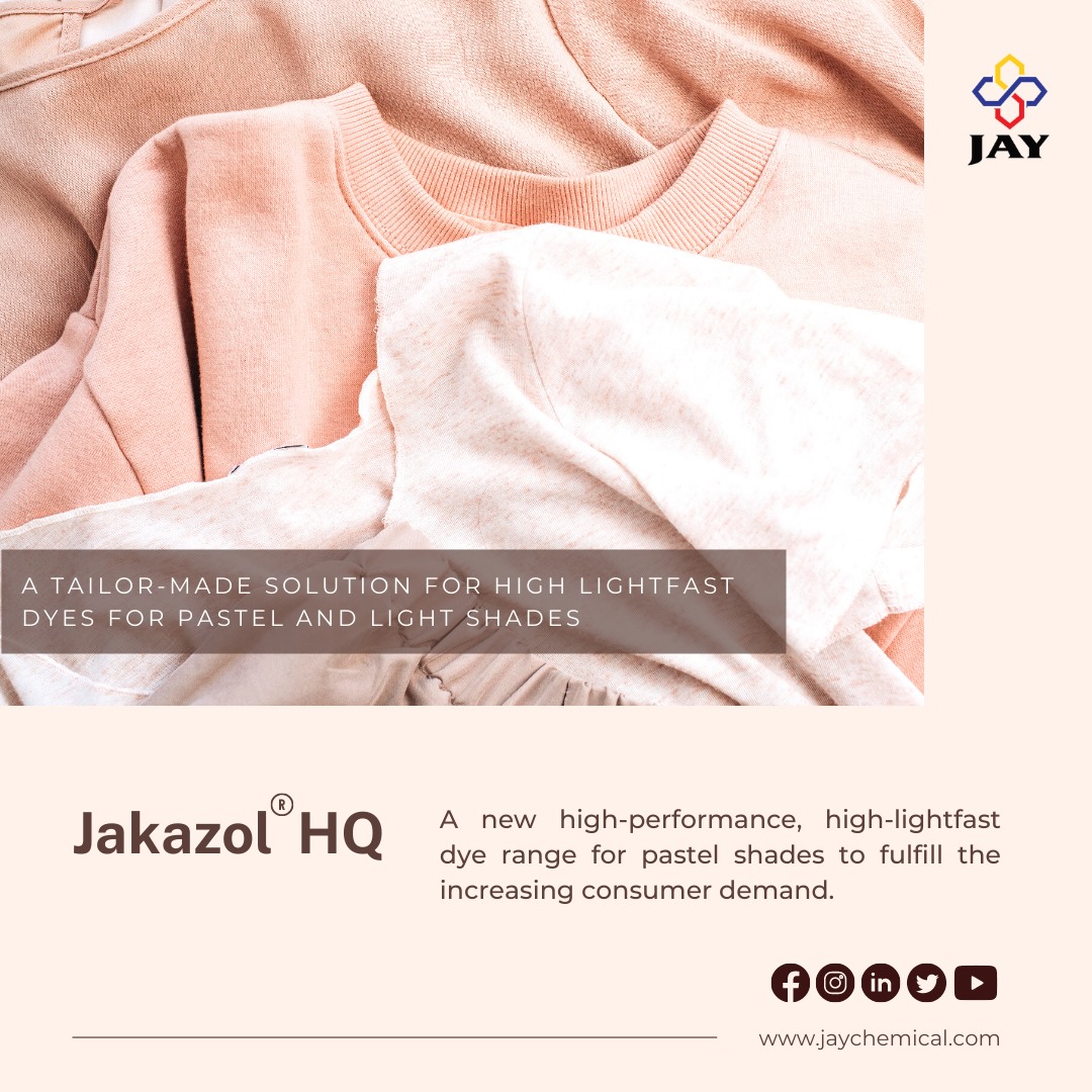 jcilindia's tweet image. JAKAZOL®HQ - High Light Fast Dyes.⬛🟨🟥🟦
#solubility #lightfastness #processes #perspiration #washing #stability #cotton #nylon #rubbing #shades #bluer #brighter #darker #duller #greener #redder #yellower #whitedischarge #suitable #sustainability #reactivedyes #bangladesh