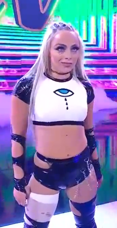 Liv_Morgan94's tweet photo. [WWE] Hell in a Cell
Pretty Liv Morgan
@YaOnlyLivvOnce

🖤🖤🤍💙🤍🖤🖤

Watch Me
👁️👁️

#LivMorgan  
#GionnaDaddio 
#WWE 
#Hell_in_a_Cell
#HIAC https://t.co/rLhYEbvcXJ