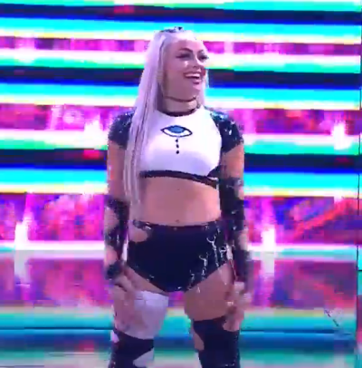 Liv_Morgan94's tweet photo. [WWE] Hell in a Cell
Pretty Liv Morgan
@YaOnlyLivvOnce

🖤🖤🤍💙🤍🖤🖤

Watch Me
👁️👁️

#LivMorgan  
#GionnaDaddio 
#WWE 
#Hell_in_a_Cell
#HIAC https://t.co/rLhYEbvcXJ