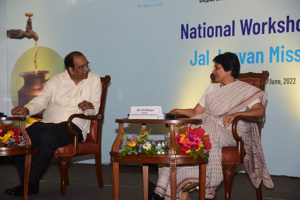 Jal Jeevan Mission I #HarGharJal #JalJeevanMission (@jaljeevan_) on Twitter photo Day two of the National Workshop on #JalJeevanMission is happening now in #Bhubneshwar, #Odisha.
Smt. <a href="/mahajan_vini/">Vini Mahajan</a>, Secretary, DDWS presided over the inaugural session along with Sh. <a href="/ArunBaroka/">Arun Baroka</a>, Spl. Sec, DDWS and Sh. Nicholas Osbert, Chief WASH, <a href="/UNICEFIndia/">UNICEF India</a>.
<a href="/PMOIndia/">PMO India</a> Day two of the National Workshop on #JalJeevanMission is happening now in #Bhubneshwar, #Odisha.
Smt. <a href="/mahajan_vini/">Vini Mahajan</a>, Secretary, DDWS presided over the inaugural session along with Sh. <a href="/ArunBaroka/">Arun Baroka</a>, Spl. Sec, DDWS and Sh. Nicholas Osbert, Chief WASH, <a href="/UNICEFIndia/">UNICEF India</a>.
<a href="/PMOIndia/">PMO India</a>