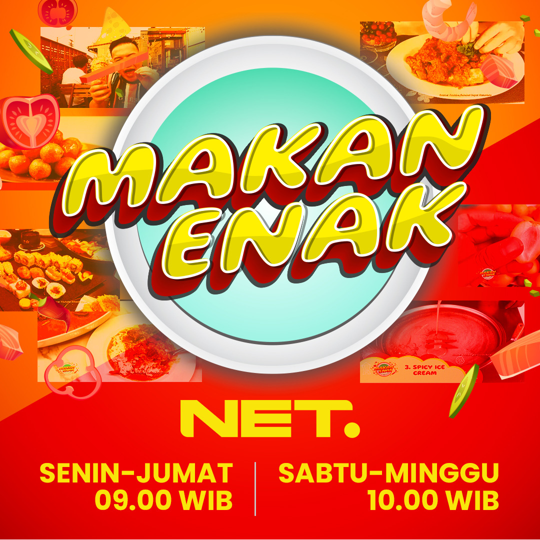 mdtvindonesia's tweet photo. Program yang setia nemenin kamu setiap hari ๐ซถ๐ป
Makan Enak senin sampai jumat jam 09.00 WIB, Minggu jam 10.00 WIB
Top Spot setiap hari jam 19.00 WIB
Biar Viral jam 20.00 WIB
#NETKiniMakinAsik https://t.co/p94CqIscUl