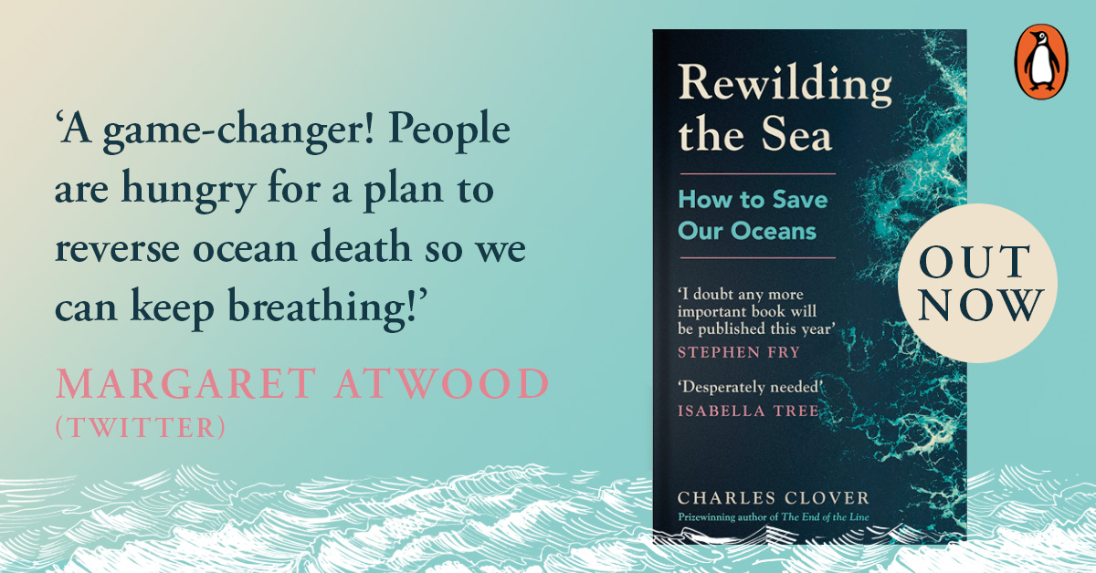 Get yourself @CRHClover's powerful book on saving the ocean. Or risk disappointing @MargaretAtwood herself. uk.bookshop.org/books/rewildin…