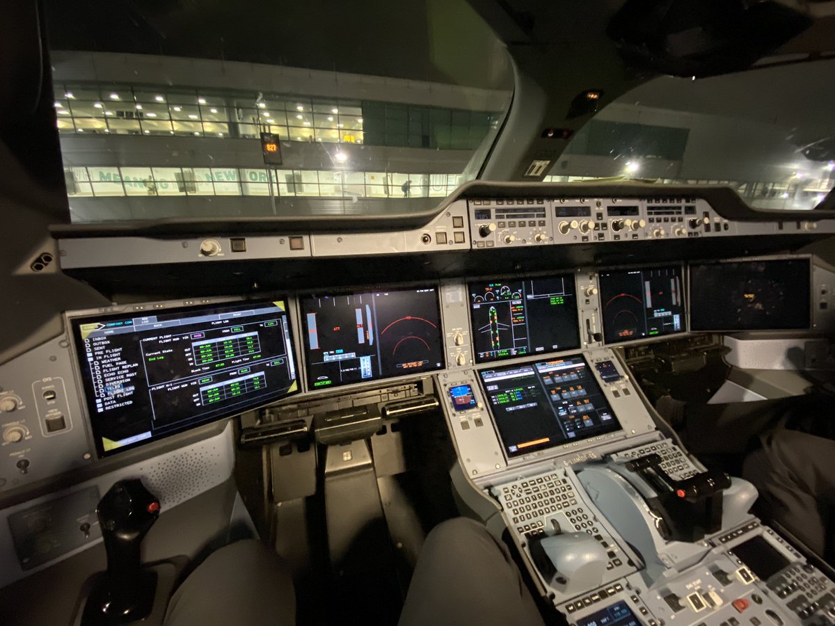 That’s the late shift complete. Airbus A350-1000 parked up at New York JFK.