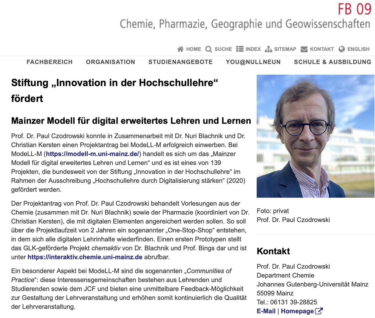 We got our first grant at @uni_mainz_eng. Read more (in German):
fb09.uni-mainz.de/stiftung-innov…
#digitalchemistry