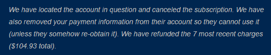 DaPerterter's tweet photo. @BlizzardCS Thanks for the support @BlizzardCS. I'm honestly impressed. I didn't even have to reach out via live chat - someone contacted me. I got the issue resolved with more of a refund than I was expecting. https://t.co/qRGPax2Fww