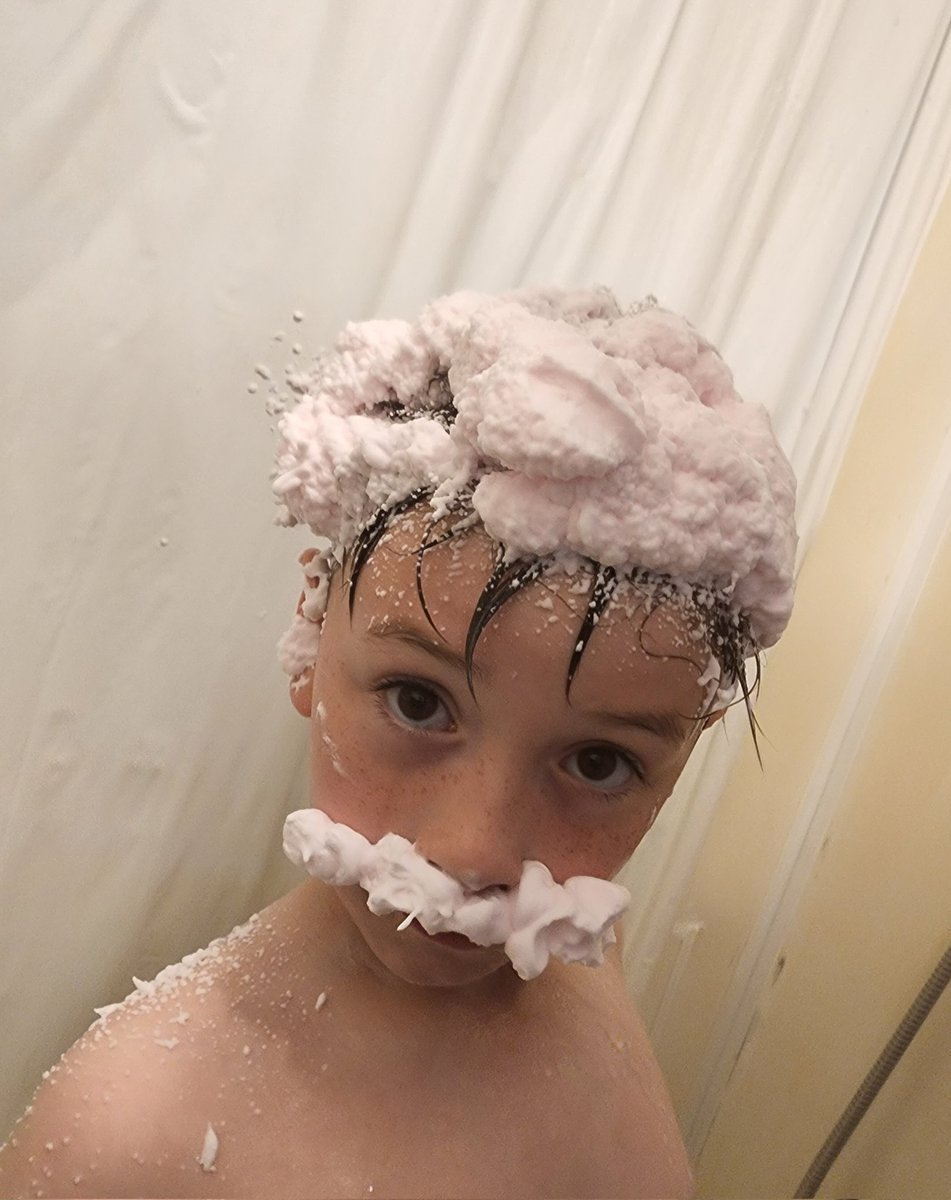 dampishsky's tweet photo. @markiplier my 7 year old said "look mommy, I'm Wilford Warfstache!" He told me to show you, so, here you go. https://t.co/m1xyP3xGMY