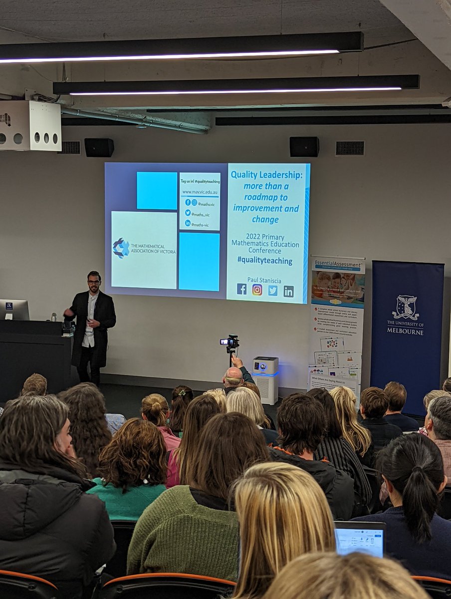 maths_vic's tweet image. Final keynote for the Leaders Day at MAV 2022 Primary Education Conference - thank you @paulstaniscia #qualityteaching