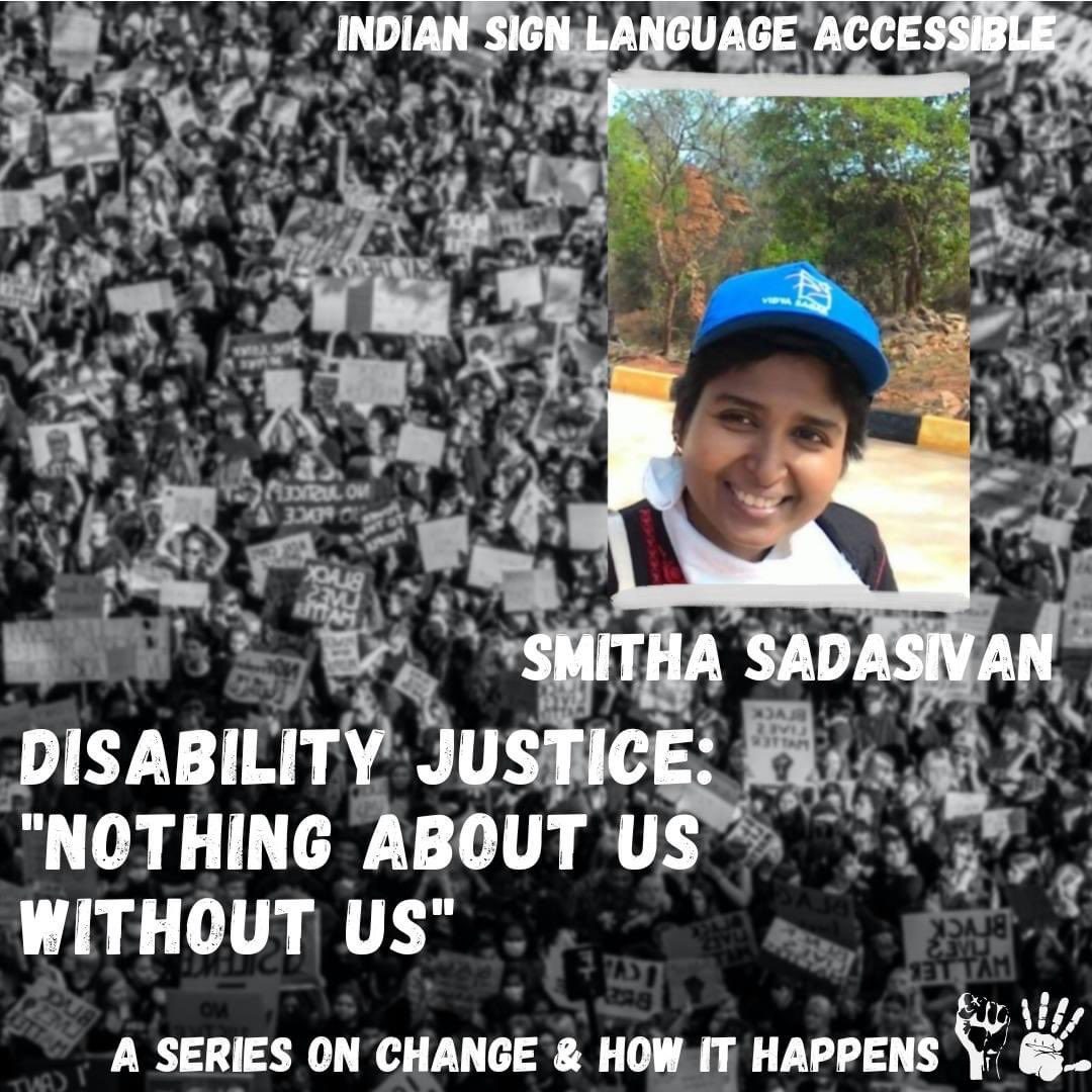 johriamrita's tweet photo. Join us this Friday for the 4th session in the series on Resistance. I will be in conversation with 3 incredible women about the struggle for disability justice- @SmithaSadasiva5 @_suvarnaraj &amp; @CharuNarang5 Register here- https://t.co/lwWijZJqGI… https://t.co/B1JfmdPEtG