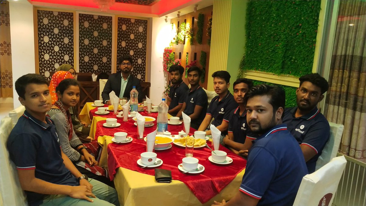 apit_soft's tweet photo. Apitsoft Company organizes such meals every month and holds meetings with our staff. Talking to everyone at this office party.
#gettogether #gettogetherparty #officeparty #monthlymeeting #monthly #Bestsoftwarecompany #bestsoftwarecompanyinkhulna #bestsoftwarecompanyinbangladesh https://t.co/4YH9itaIxH