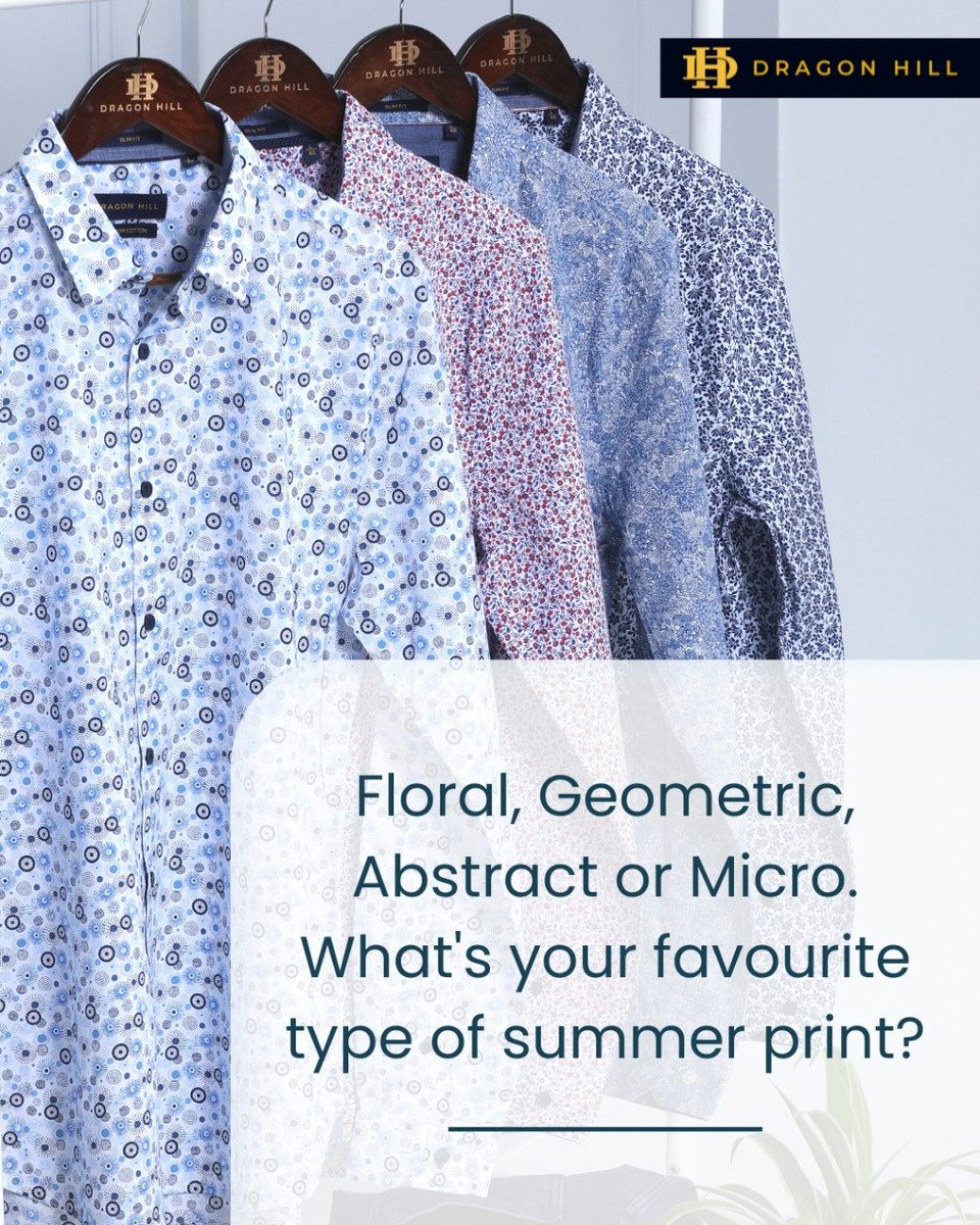 DragonHillLife's tweet photo. No matter which print you choose, these shirts are going to be your work-to-party summer companions. Crafted with premium cotton, these shirts will add to your fashion quotient.  

#DragonHill #DragonHillMenswear #printedshirts #summershirts #summerstyle https://t.co/Ut9IV3n5HA