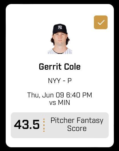 #HavingEm Gerrit Cole O FS! Seems high but I love this for him!
#prizepicks #GamblingTwitter #FreePicks #SportsBetting #playerprops #bettingtwitter #DraftKings #CSGO #MLB #MLBTwitter https://t.co/yJMAJaxrr6