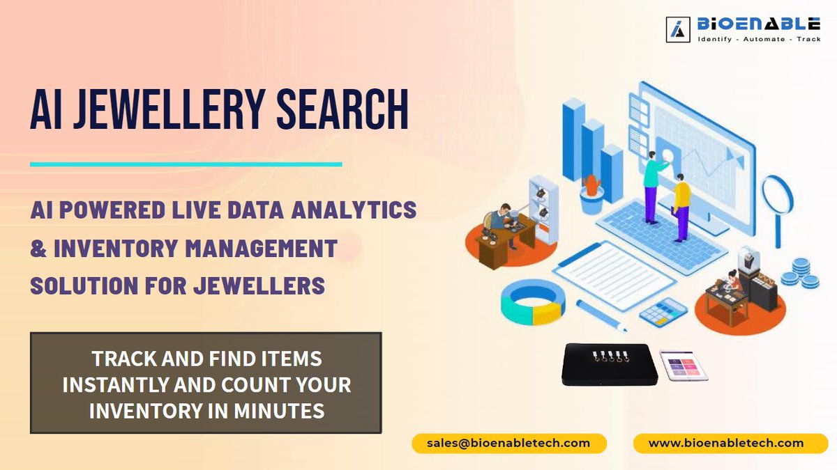 Capture live data from inside your jewellery business to understand customer trends, merchandise performance and sales conversions using our AI jewellery software solution.

More details : bioenabletech.com/jewellery-soft…

#AI #jewellerytrends #jewellerysoftware #bioenable #jewelry