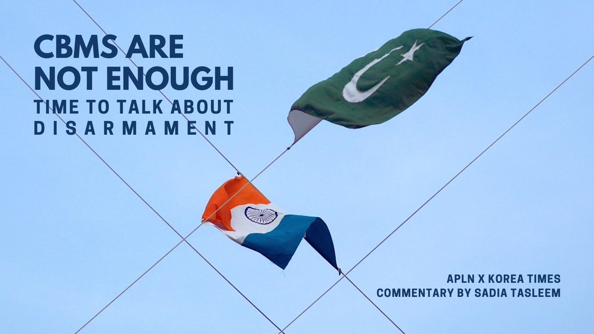 APLNofficial's tweet photo. Improving confidence building measures #CBMs between #IndiaPakistan cannot address the challenges the two nuclear armed nations face, especially in light of recent misfiring incidents. Instead, they need to consider how to work towards #NuclearDisarmament.
https://t.co/YEGACbkdKb https://t.co/wtmEQ4eR1G