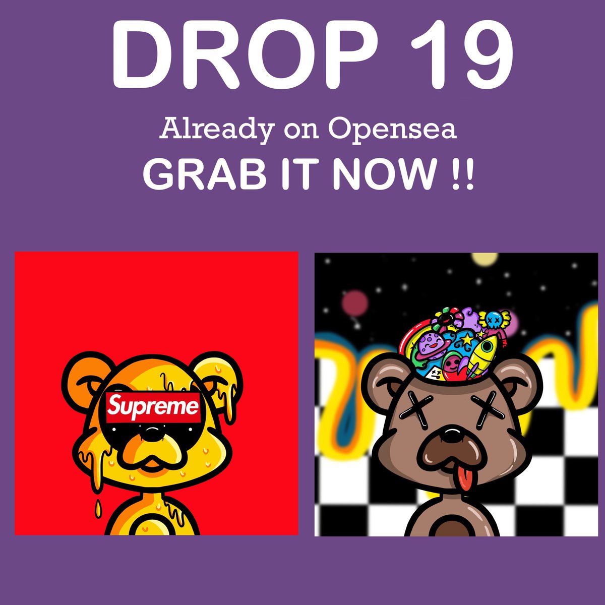 Chibi_Doodle's tweet photo. New Drop Launch Now!! 🔥🚀
Grab it now!! Before they run out!
Already on @opensea 
Check this out now Link in Bio
#nft #nftart #nftcollector #nftartist #nftcommunity #ethereum #bitcoins #nfts #nft #nftart #nftartist #nftcollector #cryptoart #digitalart #nftcommunity #art #crypto https://t.co/WRlv8YB0Nc