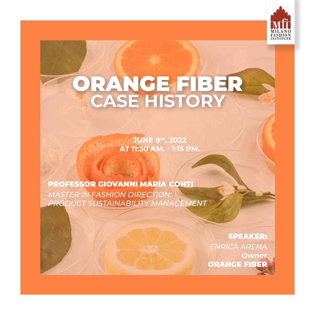 Today our Enrica Arena will be speaker at the <a href="/mfi_official/">Milano Fashion Institute</a>, sharing our experience in creating sustainable products for fashion with the students of the Master in Fashion Direction