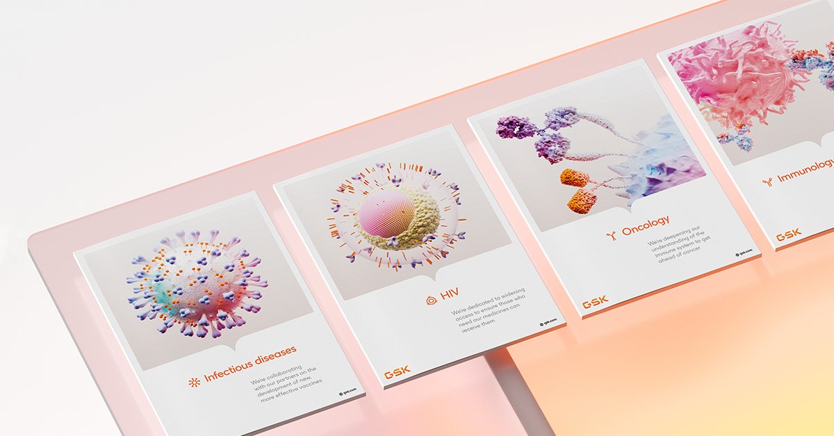 New work now live! We’ve reimagined <a href="/GSK/">GSK</a>'s purpose, strategy, voice, culture and identity. Welcome to a new kind of biopharma company uniting science, technology and talent. Find out more about our work here: wolffolins.com/case-study/gsk
#AheadTogether