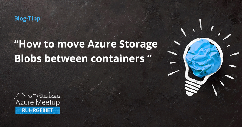 azureruhrgebiet's tweet image. Azure Storage-Blobs zwischen Containern verschieben? Weißt Du, wie das geht?🤔
Schau Dir unseren Blog-Tipp genauer an und erfahre, welche einfachen Methoden es dafür gibt.👇
Jetzt mehr erfahren:
microsoft.github.io/AzureTipsAndTr…
#BlogTipp #Azure #Storage #SoftwareEngineering