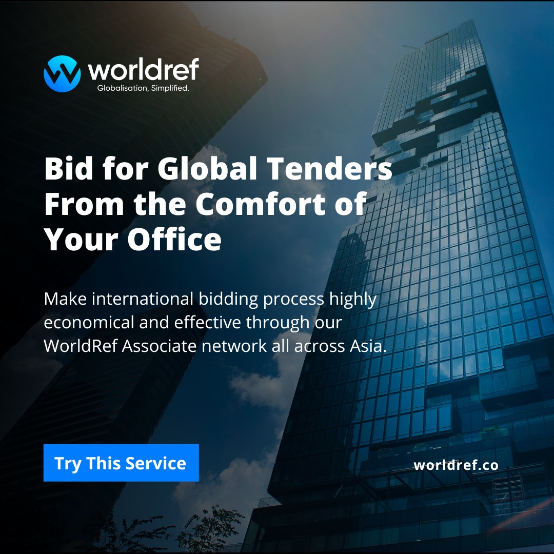 We help in making international bidding process highly economical and effective through our WorldRef Associate network all across Asia.

Connect with us at
connect@worldref.co

#global #tendor #bidding #economical #associatenetwork #biddingprocess rfr.bz/t4epi5u