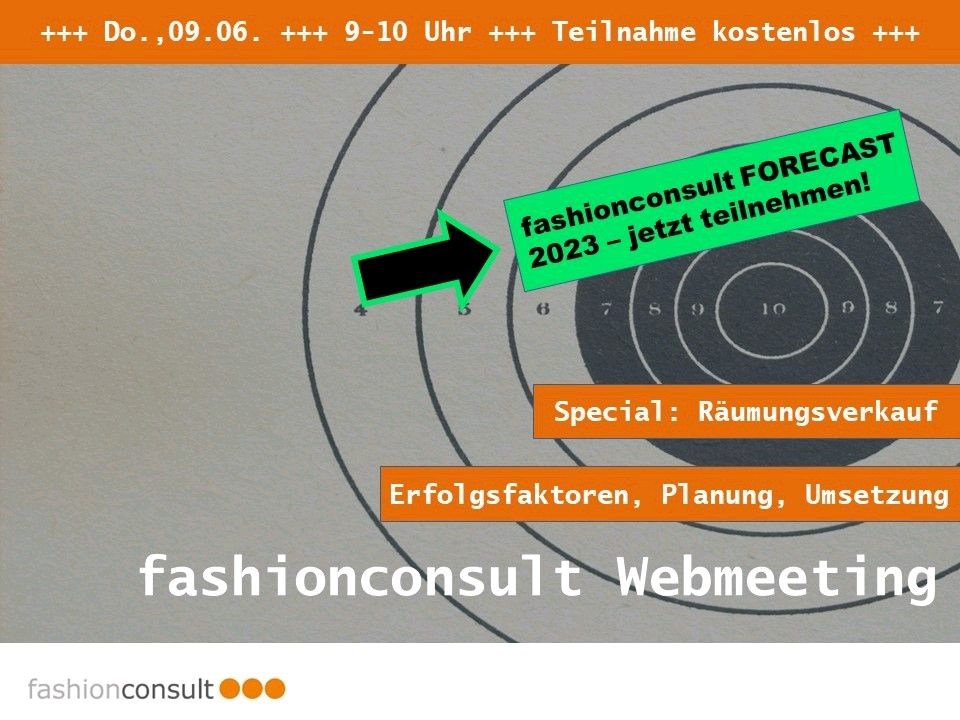 Ein #Räumungsverkauf ist komplex. Nachhaltiger #Erfolg im #Ausverkauf braucht eine genau #Analyse, umfassende #Planung, präzise #Steuerung und permanentes #Cotrolling.

Das Special #Sales Team von fashionconsult (<a href="/fashionconsult1/">Leo Faltmann</a>) zeigt, wie es geht.

#Geschäftsaufgabe #Insolvenz