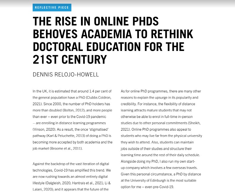 My reflective piece has been published in the latest issue of The Quarterly <a href="/PsyPAG/">PsyPAG</a> <a href="/BPSOfficial/">British Psychological Society</a>. 'In-person studies are irreplaceable in other disciplines such as biology or medical degrees.' shop.bps.org.uk/psypag-quarter… #onlinelearning #phdchat #AcademicChatter