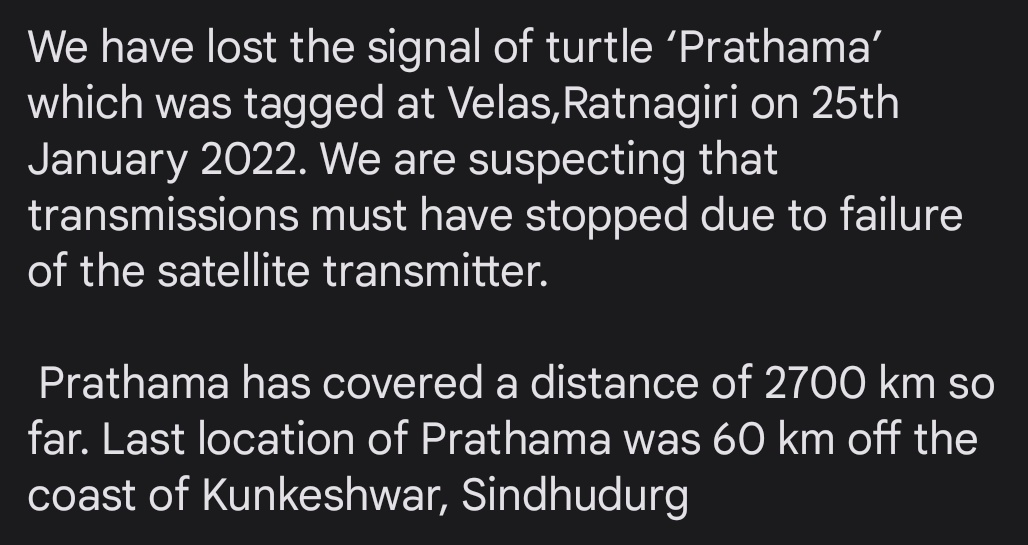 MangroveForest's tweet photo. Update on Maharashtra Sea Turtle tracking project 
@vrtiwari1 @sureshwii @wiiofficial1 @HarshalKarve @Mohit_Mcube @MahaForest @AdarshReddyIFS @MahaDGIPR https://t.co/MUyl3IgDOa