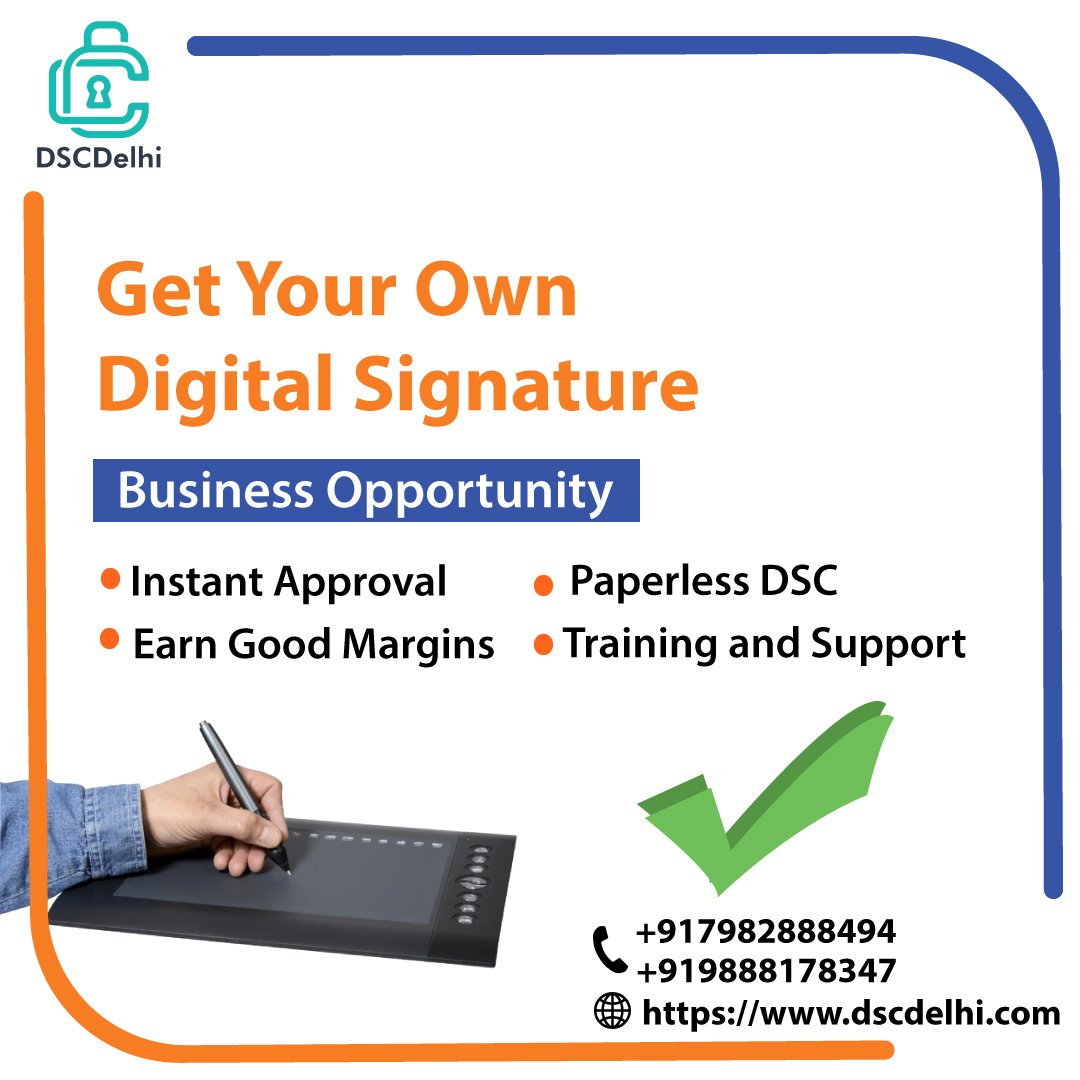 Dsc_provider's tweet photo. DSCDelhi provides all types of digital signature certificates like Class 3 and DGFT. Get Digital signature #instantapproval. Get your DSC just 25 minutes in your hands. Call Us: 7982888494 | 9888178347
https://t.co/QndzKL1E94
#digitalsignature #dsc #becomepartner #dscpartner https://t.co/t3YjbQVjLI