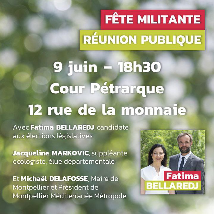 On bloque tout ce soir pour se retrouver autour de @FatimaBellaredj <a href="/JaklineM/">Jacqueline Markovic</a> et <a href="/MDelafosse/">Michaël Delafosse</a> ! 
Une belle soirée, en musique, pour soutenir une candidature de résistance au nom des valeurs sociales, écolo, laïques et européennes !