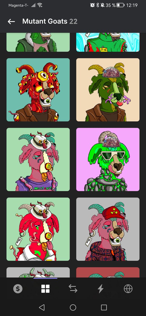 Come and join the community! 🐐 <a href="/MutantGoats_NFT/">Mutant Goats</a>
5$ ~ 5NFT's!! You are early! 
#SOL #NFT #GOATISH