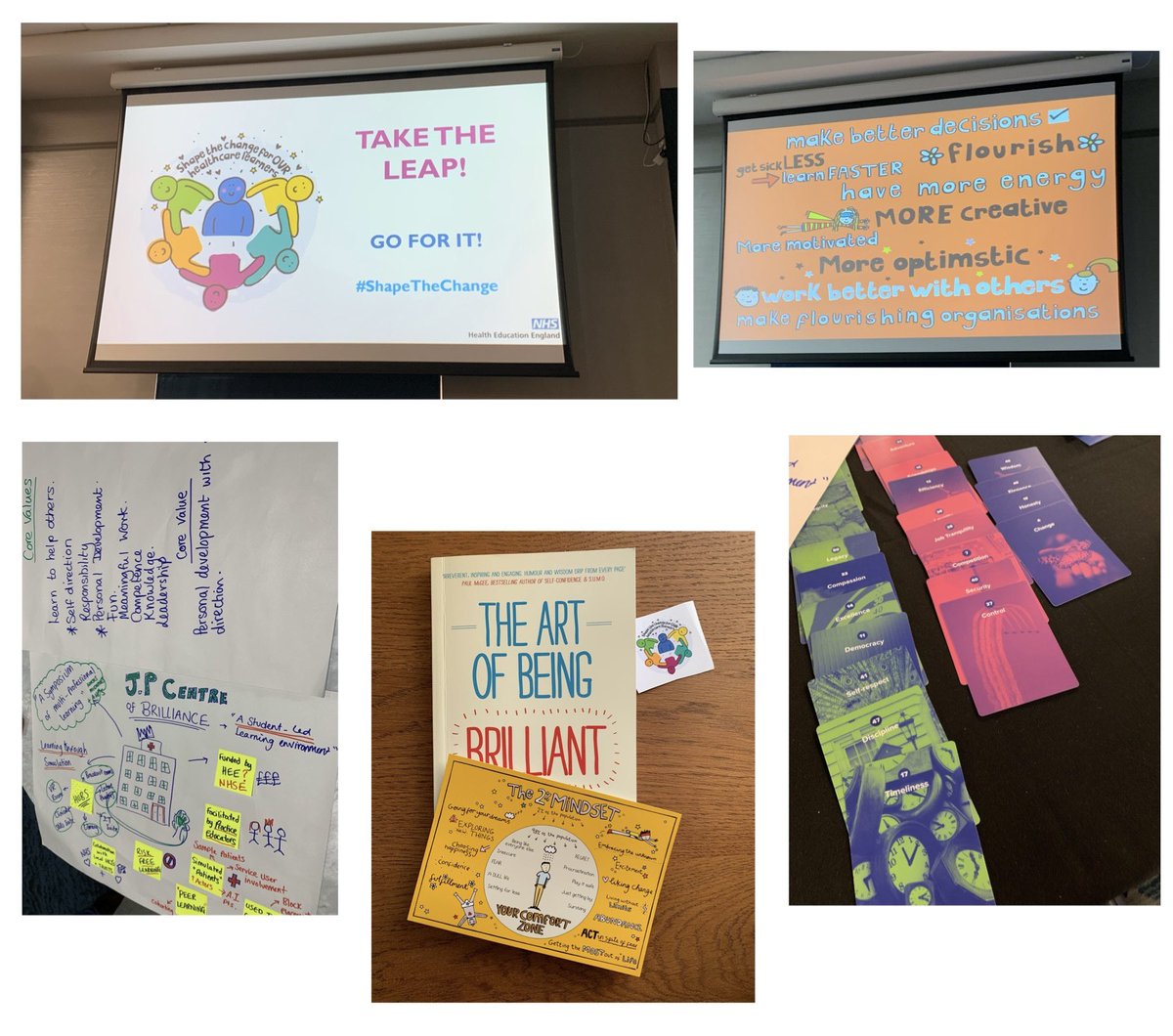 lydiaj1983's tweet photo. Reflecting on yesterdays @LEAP_WY #ShapeTheChange event.
Collaborative networking with AHPs, Nurses &amp; Midwives across the region aiming to improve+empower our learners experiences…our future workforce. 
Inspirational motivating talk by @Gobebrilliant &amp; I’m striving to be a 2%er! https://t.co/69ZfebY3kn