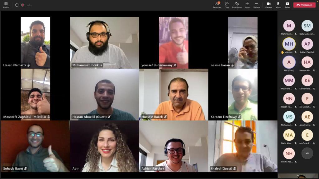 DrAbirHaddad's tweet photo. Thank you @GDEXA1, @EkremNamazci @adrian_paschek and @AUC  for the opportunity and organizing an incredible program. This masterclass was very insightful and I am happy to be part of discussing topics that are close to my heart and lifting Arab #socialimpact startup founders. https://t.co/rEyTaZLLog