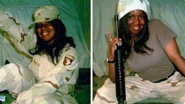 Never Forget, 19 year old LaVena Johnson who was found in her tent in Iraq in 2005. She had a broken nose, black eye, loose teeth, burns from a corrosive chemical on her genitals to cover evidence of rape, and a gunshot wound. The U.S. government ruled her death was a 'suicide.'