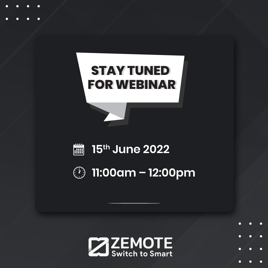 ZemoteSmartHome's tweet photo. Webinar is back this month with more exciting topics.

Meeting link: https://t.co/9IQW5XnaxC

#zemote #zemotehomeautomation #homeautomation #zemoteapp #zemotehomeautomationsystems #homeautomationindia #homeautomationsystem https://t.co/QPvZoM4cwZ