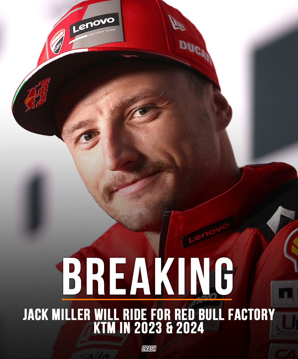 crash_motogp's tweet image. Signed and official ✍️🟠

Jack Miller will be riding for Red Bull Factory KTM in 2023 &amp;amp; 2024! 

ᴠɪᴠᴀ ᴍɪʟʟᴇʀ.

#MotoGP