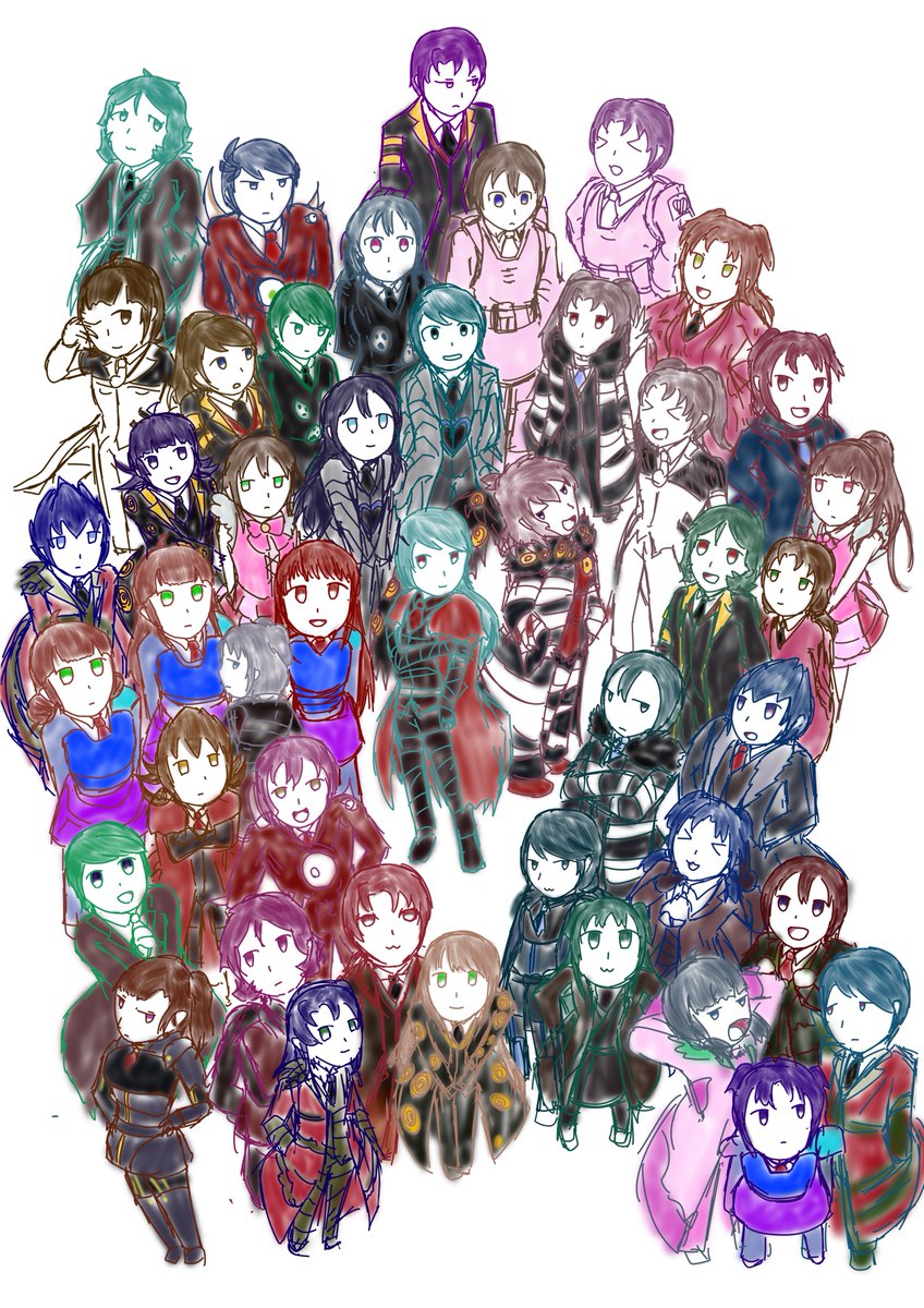 runeka_pikaz's tweet image. 自支部職員44人集合絵です