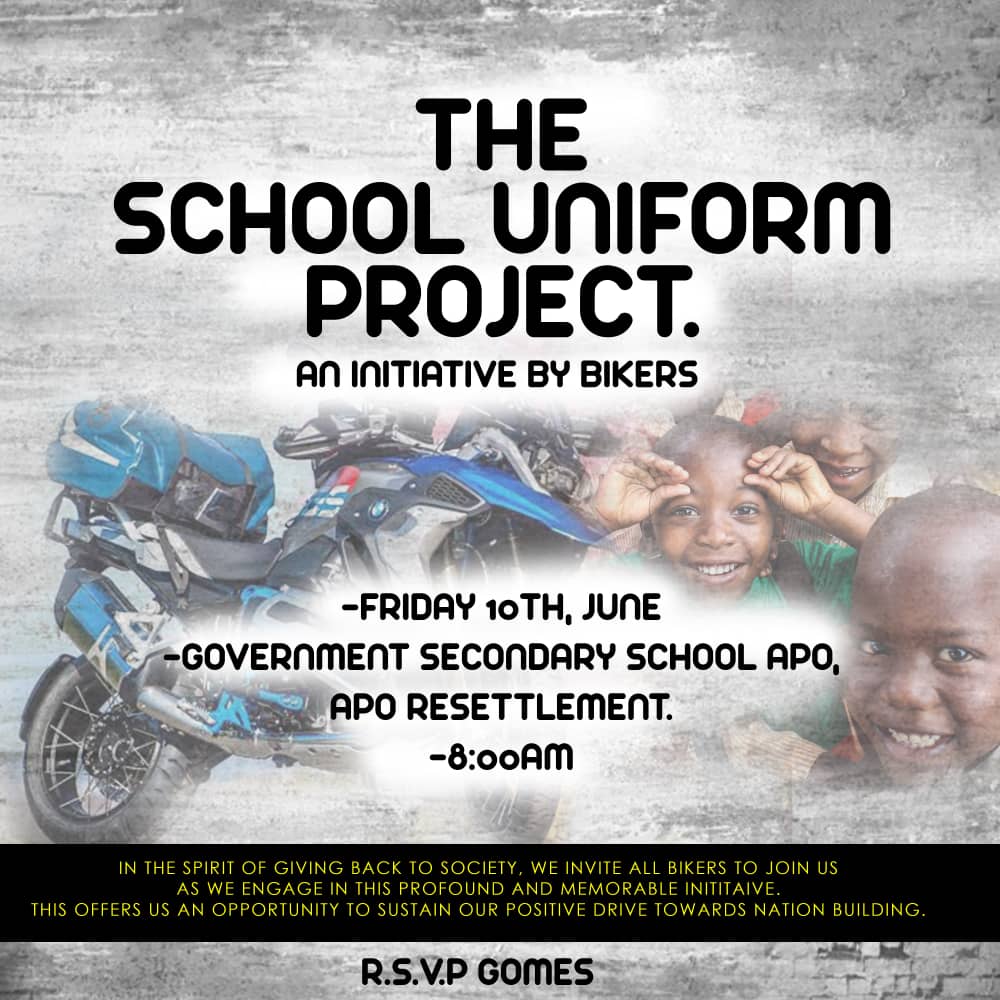 superbikecan's tweet image. Come join us as we give uniforms to school children making them feel comfortable in their learning environment.