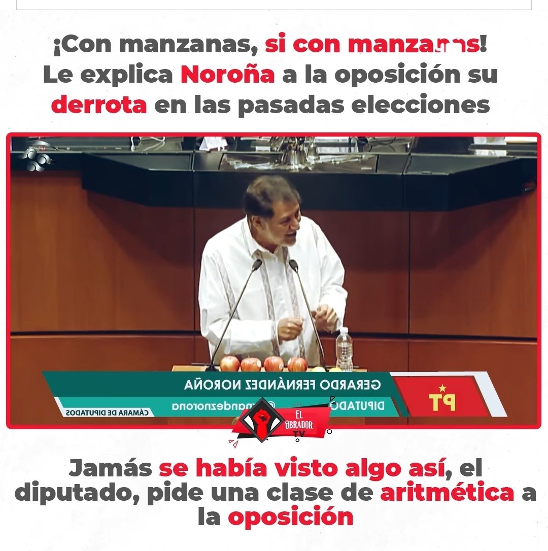 Nocoba1's tweet image. Ésto es lo adorable de Noroña.