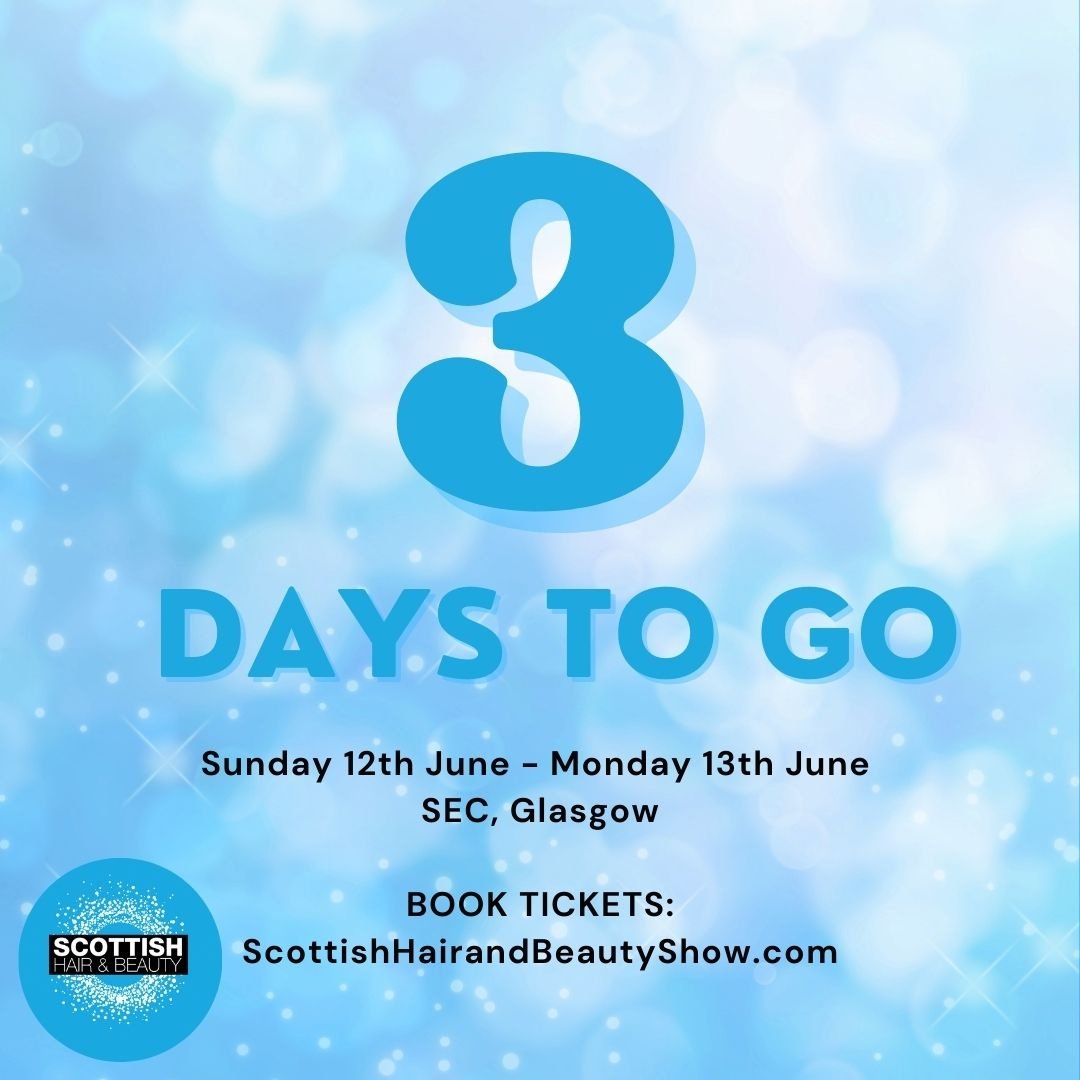 3️⃣ DAYS TO GO! It's the final countdown! It's not too late to book tickets!
shop.beautyukshow.com/scottish-home/
#scottishhairandbeautyshow