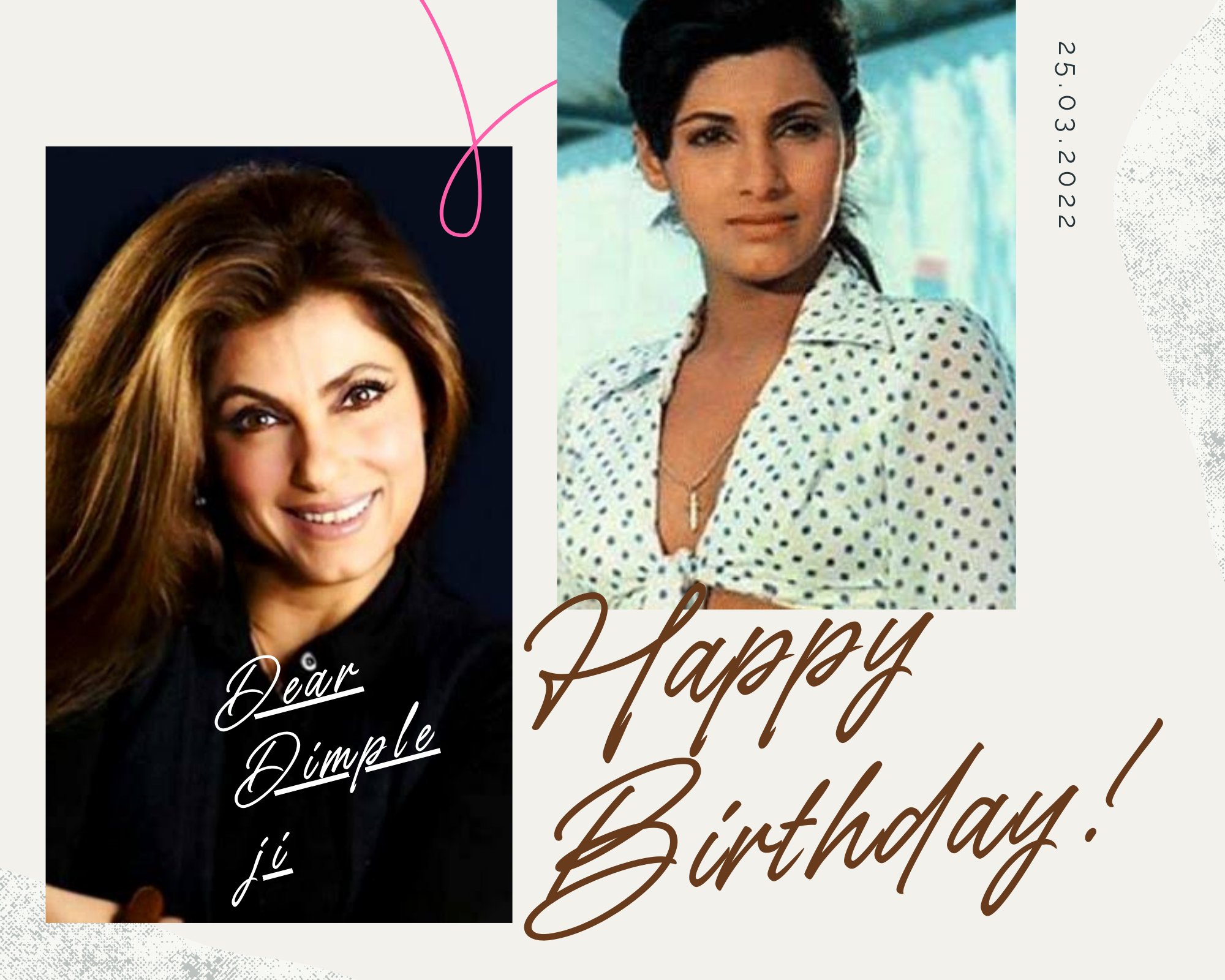 Happy birthday to the beautiful and talented Dimple Kapadia 