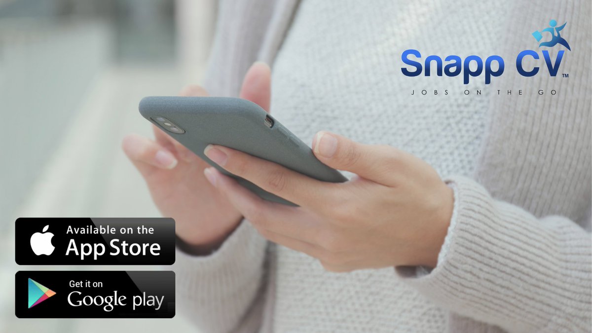 Applying for #Jobs can be a lengthy process and extremely tiring but with #SnappCV its #quick , #easy &amp; you can apply on the go

Snapp CV Mobile App is available on both Android and iPhone!

Download the app now📱 

Link in Bio...

#wearesnappcv #snappcvgroup #jobsearchapp