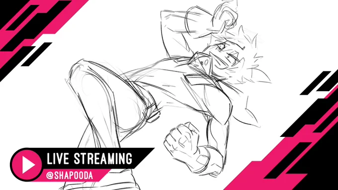 If anyone wants to watch me draw some unhinged battle Deku before bed, I ain't even tired it's tragic LINK  