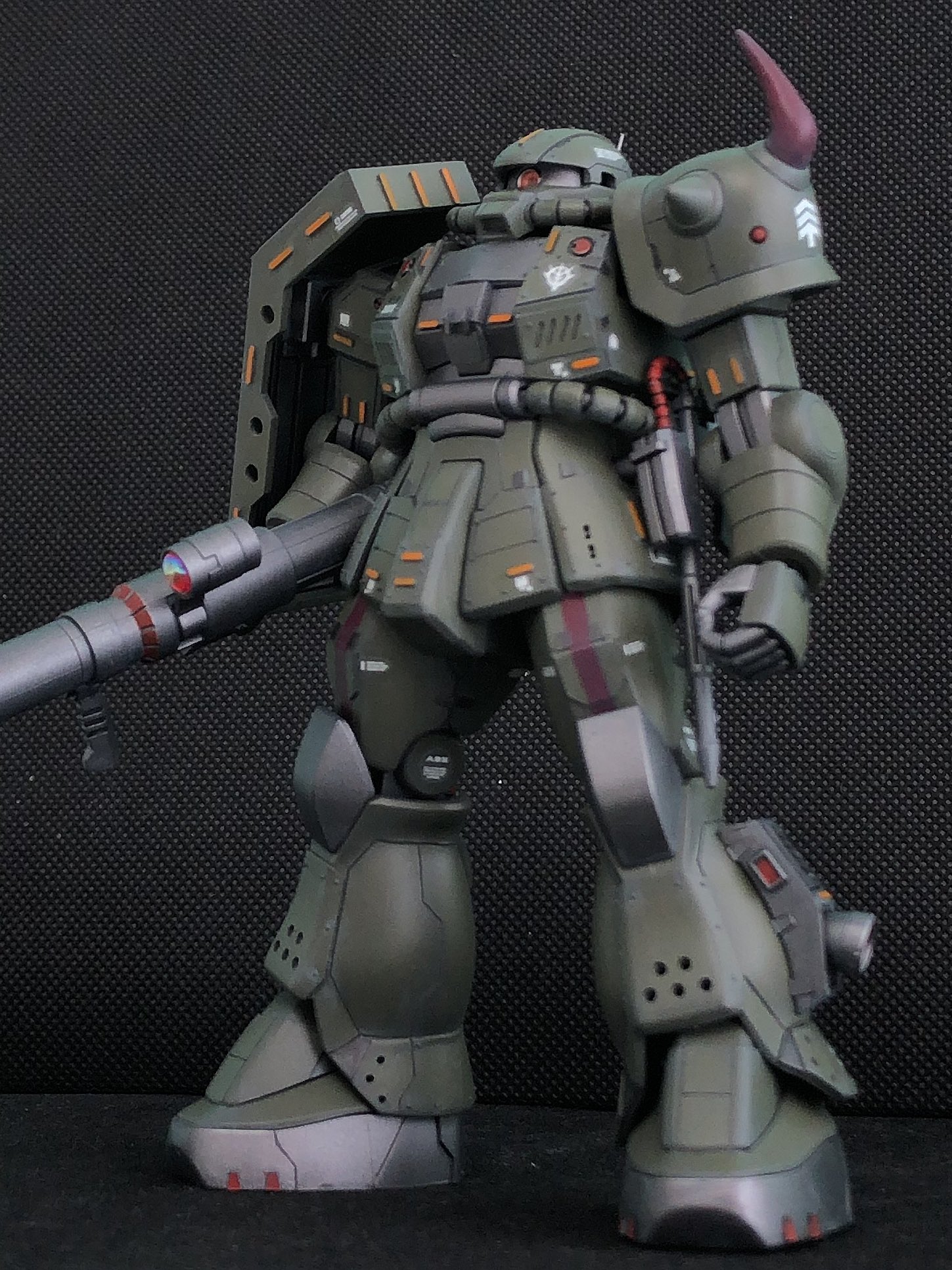 HGリックドム、高機動型ザク2 塗装改修済　完成品　ガンプラ HGUC ドム リックドム MS-09 DOM/MS-09R RICK-DOM 改修全塗装