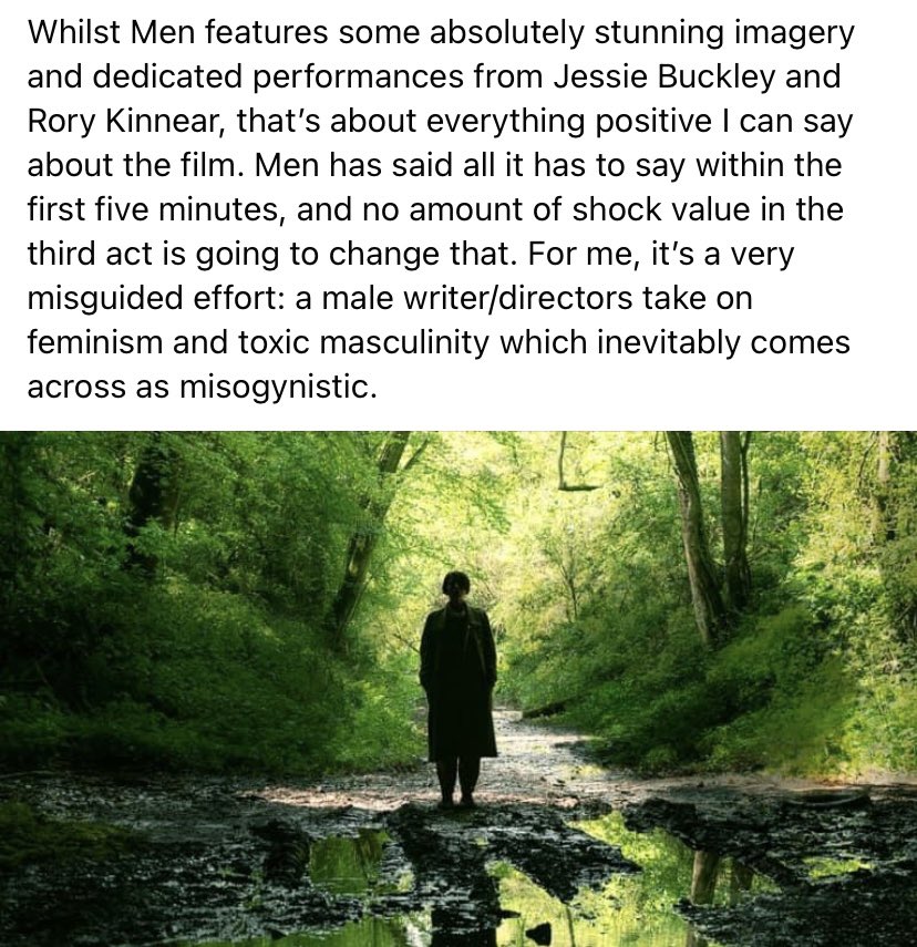 FirstTimeFilms1's tweet photo. Our thoughts on #Men https://t.co/6LnpE0MuMC