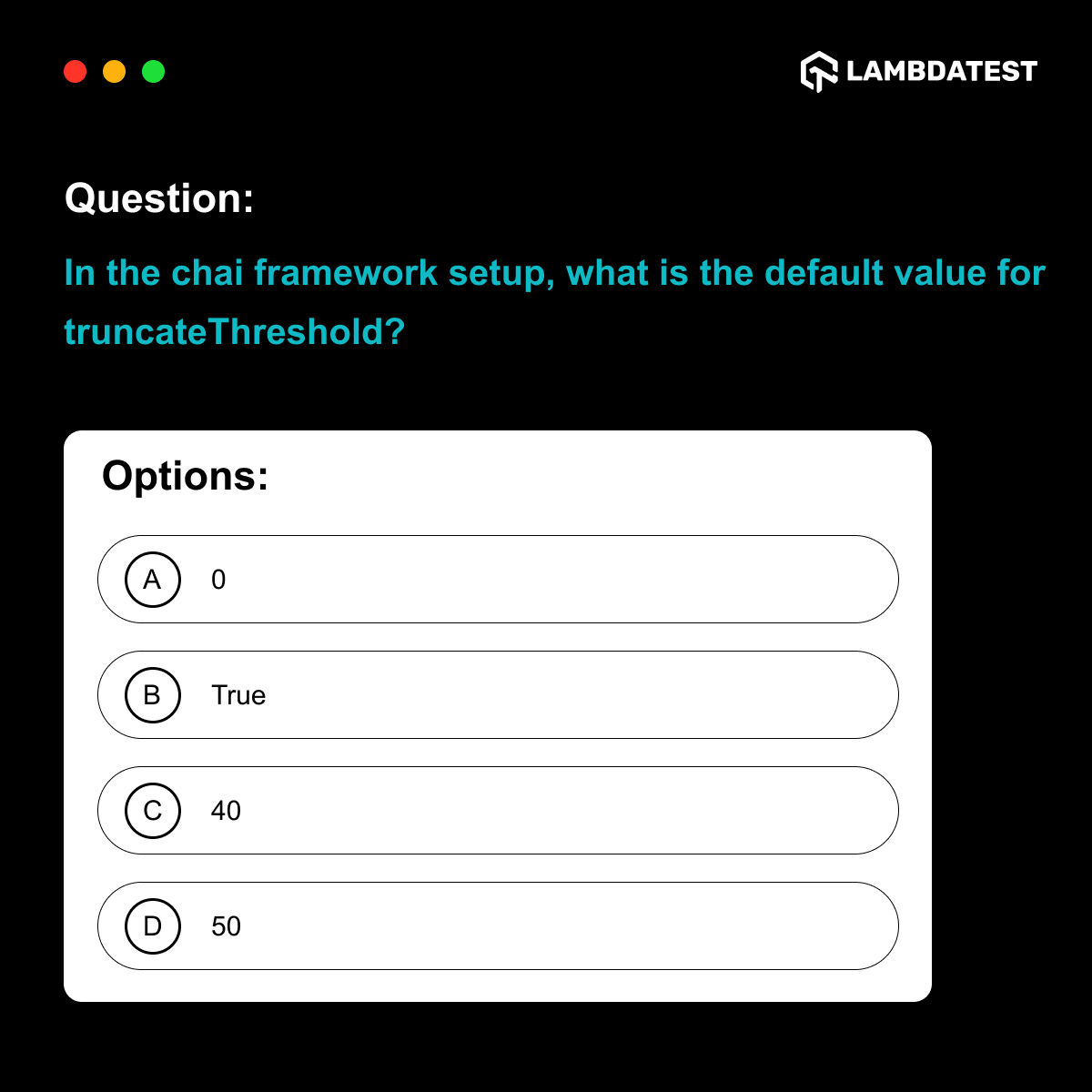 lambdatesting's tweet image. Are you up for the next #LTChallenge?🤔
Here is 𝗾𝘂𝗲𝘀𝘁𝗶𝗼𝗻 𝟓 in the #LambdaTestCodingChallenge 👇