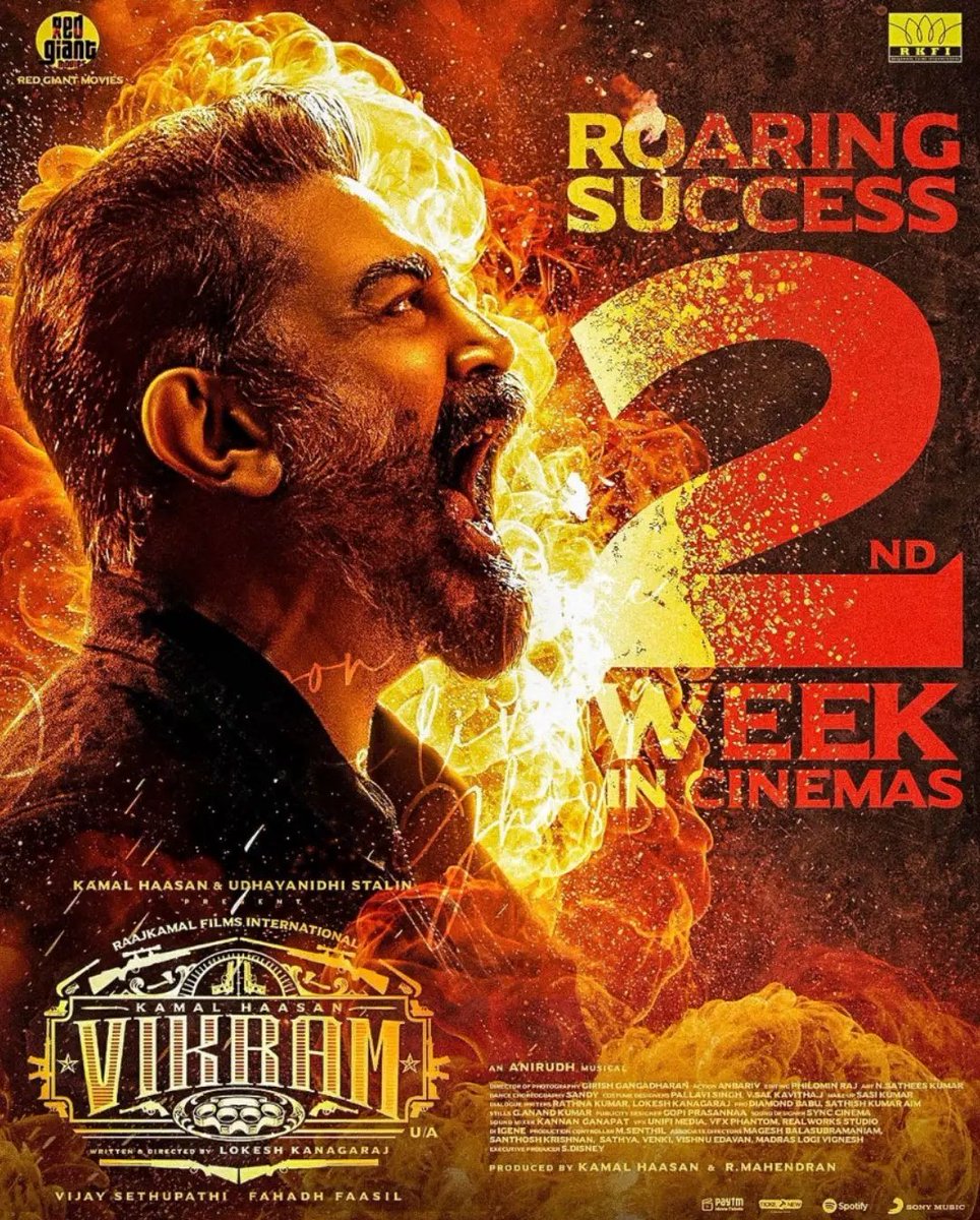 #Vikram has crossed MYR 6 Million at the #Malaysia Box office 🔥

This is best showing for #Ulaganayagan 
@ikamalhaasan !

Credits: @MYRBoxOffice
#VikramInAction #VikramFromJune3