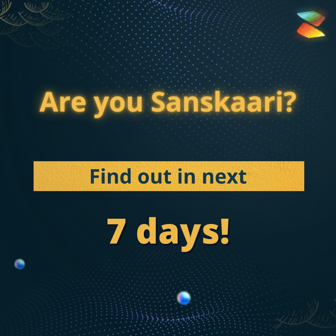 thezionverse's tweet photo. Done waiting?😲 7 more days to go for the Sanskaar to get unlocked, wish to find out more? 🤔

Watch out for our next post, we've got a little surprise for you all! 🤫😉

#Sanskaari #launchpost #teaser #Zionverse #ComingSoon https://t.co/d8iVh42lWj