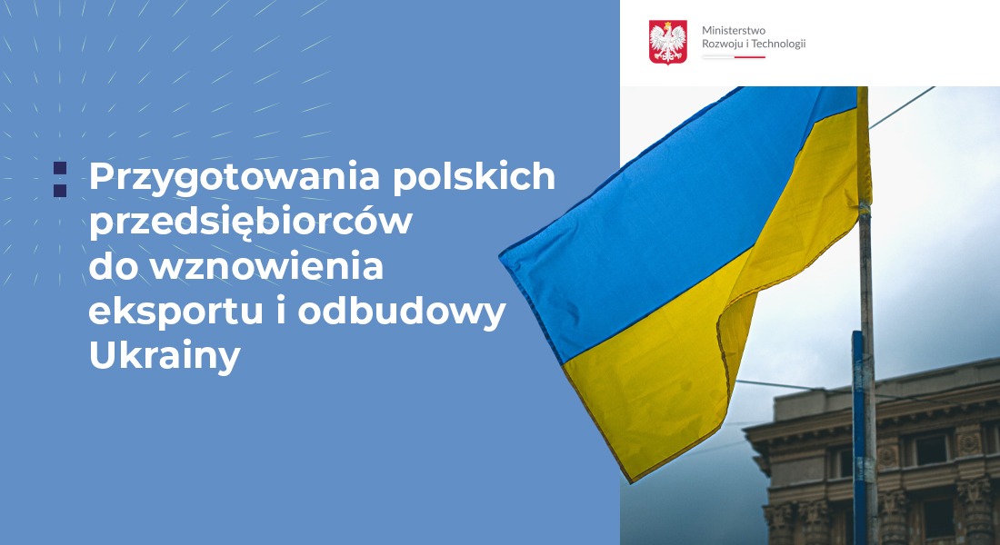 Rozpoczyna się nabór polskich firm zainteresowanych wznowieniem eksportu i udziałem w odbudowie #Ukraina. Projekt <a href="/MRiTGOVPL/">Ministerstwo Rozwoju i Technologii</a>, którego <a href="/PAIH_pl/">PAIH</a> zostanie operatorem, zakłada współpracę na tym polu z #biznes.

Więcej➡️bit.ly/3O9EzsZ